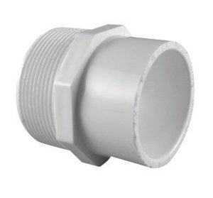 (image for) 1-1/2 in. MPT x 2 in. S Male Adapter PVC
