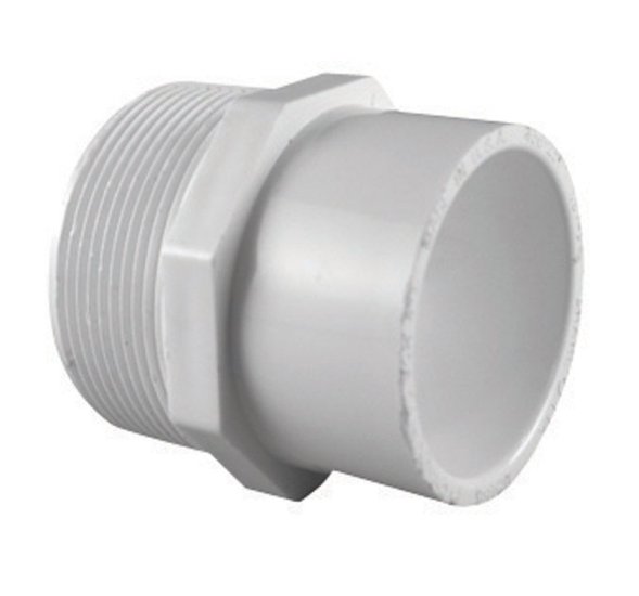 (image for) 1-1/2 in. MPT x 2 in. S Male Adapter PVC