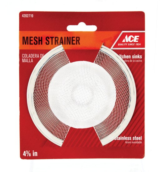 (image for) 4-3/8 in. Dia. Chrome Mesh Strainer