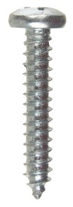 (image for) No. 12 x 1-1/4 in. L Phillips Pan Head Zinc-Plated Steel