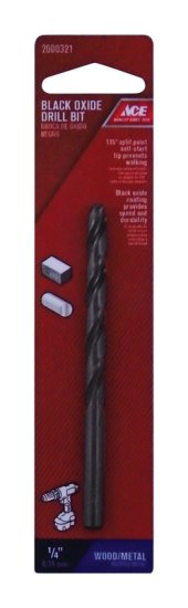 (image for) 1/4 in. x 4 in. L High Speed Steel Drill Bit 1 pc.