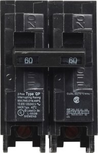 (image for) Siemens 60 amps Standard 2-Pole Circuit Breaker