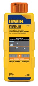 (image for) Strait-Line 8 oz. Permanent Marking Chalk Fluorescent Oran