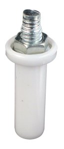 (image for) White Plastic Bi-Fold Closet Door Pivot 1 pk