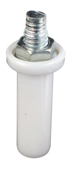 (image for) White Plastic Bi-Fold Closet Door Pivot 1 pk