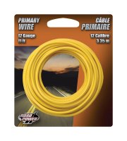 (image for) 11 ft. 12 Ga. Primary Wire Yellow