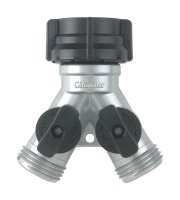 (image for) Zinc Threaded Female/Male 2-Way Shut-off Valve