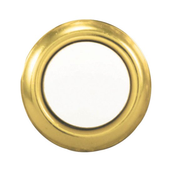 (image for) Polished Brass Metal Wired Pushbutton Doorbell