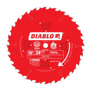 (image for) 10 in. Dia. x 5/8 in. Carbide Tip Ripsaw Blade 24 teeth 1