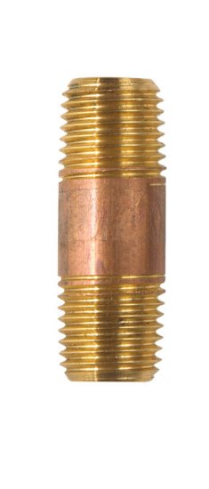 (image for) 1/4 in. MPT x 1/4 in. Dia. x 1-1/2 in. L MPT Brass Nipple