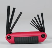 (image for) 5/64" to 1/4" SAE Ergo Fold Hex Key Set Multi-Size i
