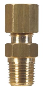 (image for) 1/2 in. Compression x 3/8 in. Dia. Male Brass Connector