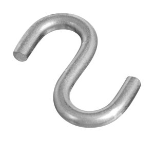 (image for) National Hardware Silver Stainless Steel 1-1/2 in. L Open S-Hook
