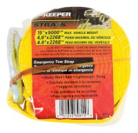 (image for) 2 in. W x 15 ft. L Yellow Tow Strap 5000 lb. 1 pk