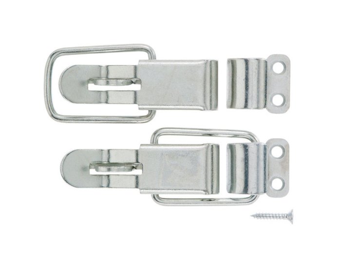 (image for) Zinc-Plated Zinc Lockable Drawer Catch 2 pk