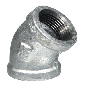(image for) 1/4 in. FIP x 1/4 in. Dia. FIP Galvanized Malleable Iron 45
