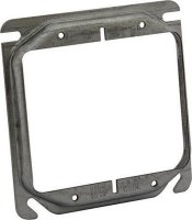 (image for) Square Steel 2 gang Box Cover For Two Wiring Devices