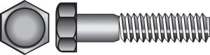 (image for) 1/2 in. Dia. x 6-1/2 in. L Zinc Plated Steel Hex Bolt 25