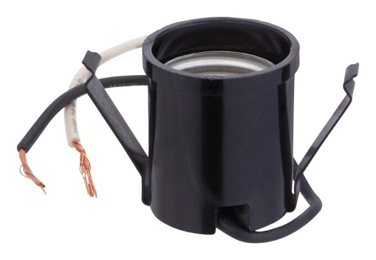 (image for) Phenolic Medium Base Snap-In Socket 1 pk