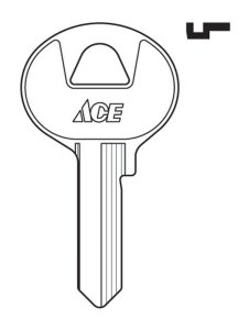 (image for) Padlock Key Blank Single sided For Master Locks