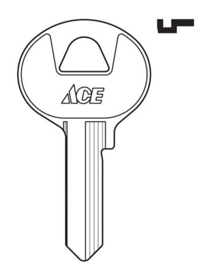 (image for) Padlock Key Blank Single sided For Master Locks