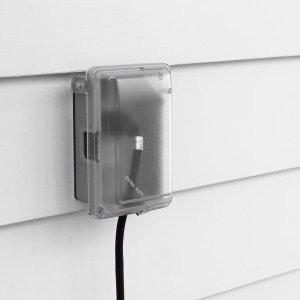 (image for) Rectangle Plastic 1 gang Weatherproof Cover