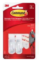 (image for) Command Small Plastic Hook 2-3/8 in. L 2 pk