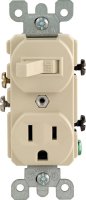 (image for) 15 amps Combination Switch Ivory 1 pk