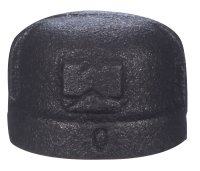 (image for) 1/2 in. MPT Black Malleable Iron Cap