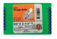 (image for) 3/8 in. Dia. x 2-1/2 in. L Zinc-Plated Steel Wedge Bit 5