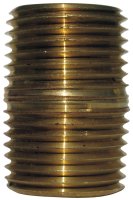 (image for) 3/8 in. MPT Brass Close Nipple