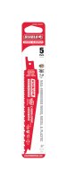 (image for) 6 in. Bi-Metal Reciprocating Saw Blade 8/14 TPI 5 pc.