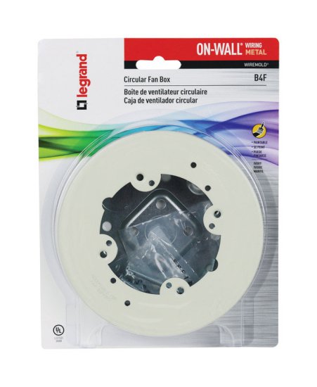 (image for) 1.2 in. Round Metal Fan Box Ivory