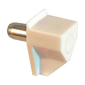 (image for) White Plastic Shelf Support Peg 5 mm Ga. .625 in. L