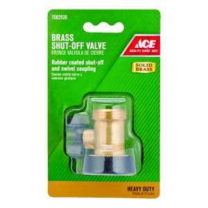 (image for) 3/4 Brass Threaded Male/Female Hose Shut-off Valve
