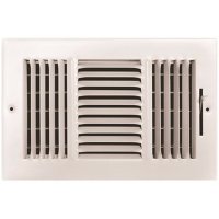 (image for) 10 in. x 6 in. 3-Way Steel Wall/Ceiling Register