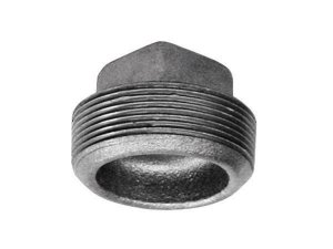 (image for) 3/8 in. MPT Galvanized Malleable Iron Square Head Plug