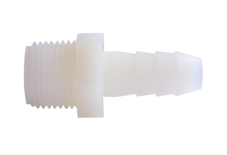 (image for) Nylon 3/8 in. Dia. x 3/8 in. Dia. Adapter 1 pk