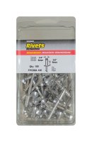 (image for) 1/4 in. Dia. x 3/8 in. Aluminum Rivets Silver 100 pk