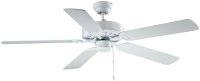(image for) 52 in. White Ceiling Fan No Light