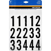 (image for) Hillman 2 in. Black Vinyl Self-Adhesive Number Set 0-9 35 pc