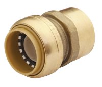 (image for) 3/4 in. Push x 3/4 in. Dia. FPT Brass Connector