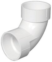 (image for) Schedule 40 3 in. Hub x 3 in. Dia. Hub PVC Elbow