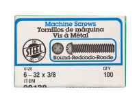 (image for) No. 6-32 x 3/8 in. L Combination Round Head Zinc-Plated