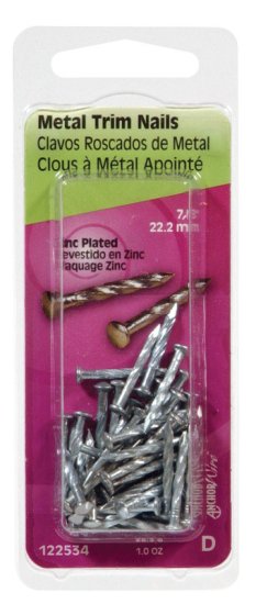 (image for) 7/8 in. Trim Zinc-Plated Steel Nail Flat