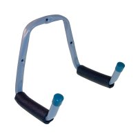 (image for) Powder Coated Gray Steel Double Arm Ladder Hook 75 lb. cap. 1 pk