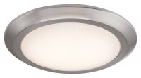 (image for) 12 in. LED Flush Mount Brushed Nickel Ceiling Mount