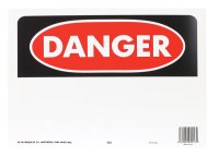 (image for) OSHA English White Informational Sign 10 in. H x 14 in. W