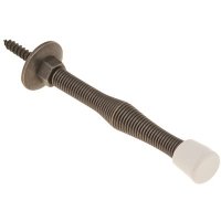 (image for) FLEXIBLE DOOR STOP, 3 IN., ANTIQUE BRASS, 10 PER PACK