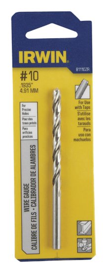 (image for) #10 x 3-5/8 in. L High Speed Steel Wire Gauge Bit 1 pc.